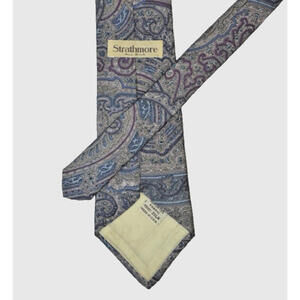 Vintage 1980's Strathmore Men's Silk Tie 3.5"x59" EUC